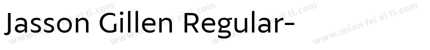 Jasson Gillen Regular字体转换